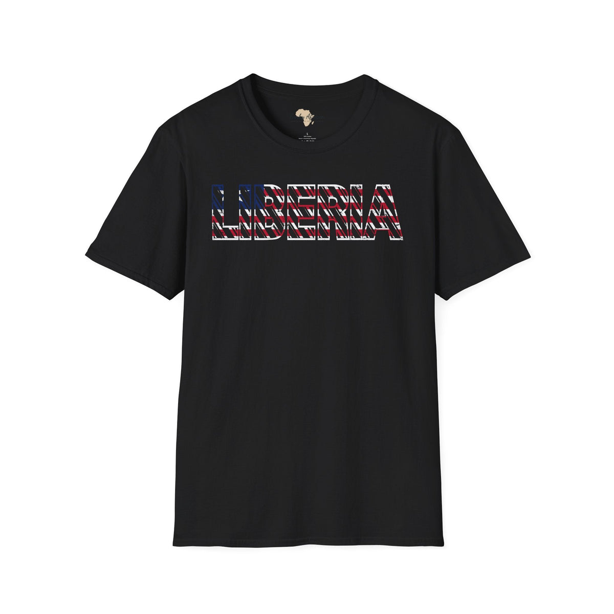 Liberia text unisex softstyle tee Funky African