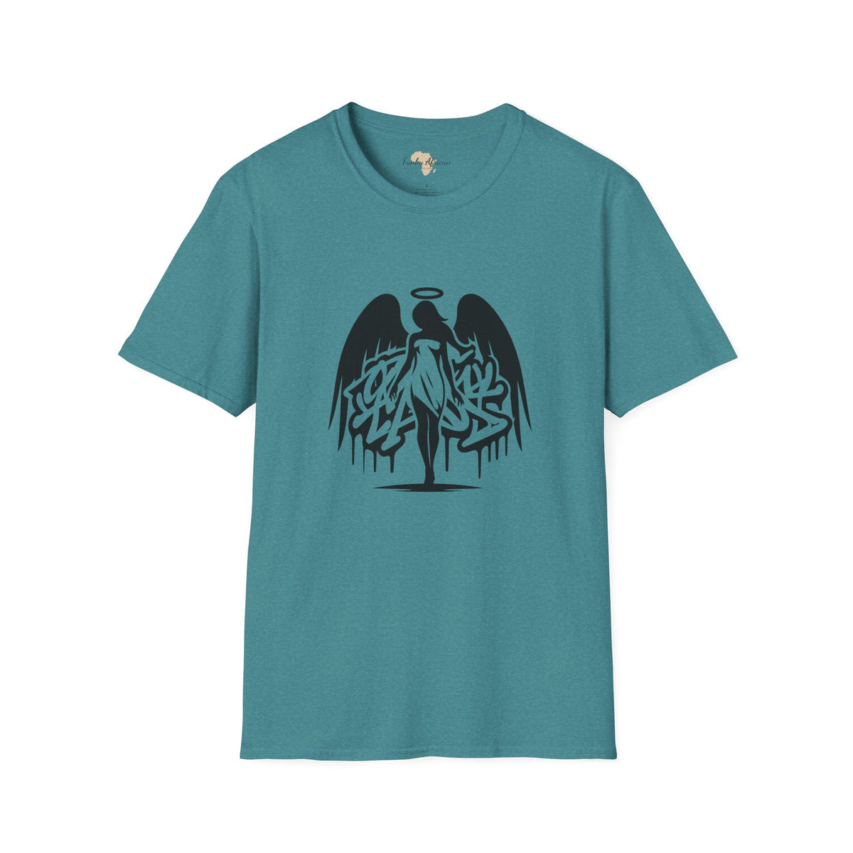 Angel graffiti unisex softstyle tee Funky African
