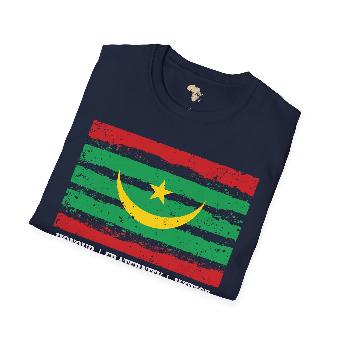 Mauritania strip unisex softstyle tee