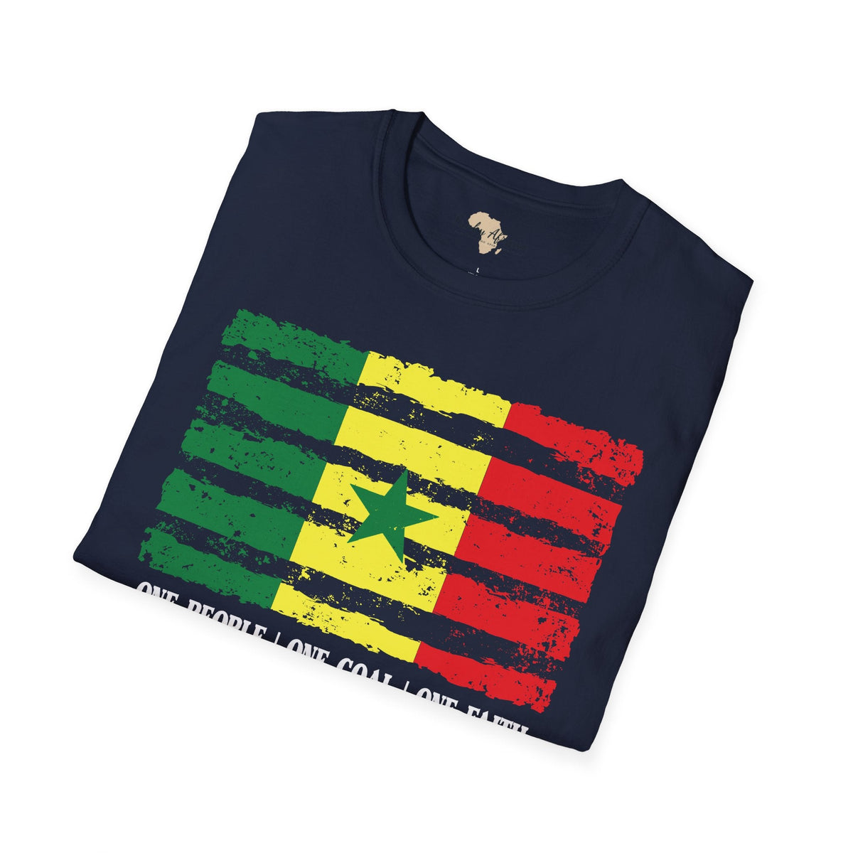 Senegal strip unisex softstyle tee Funky African