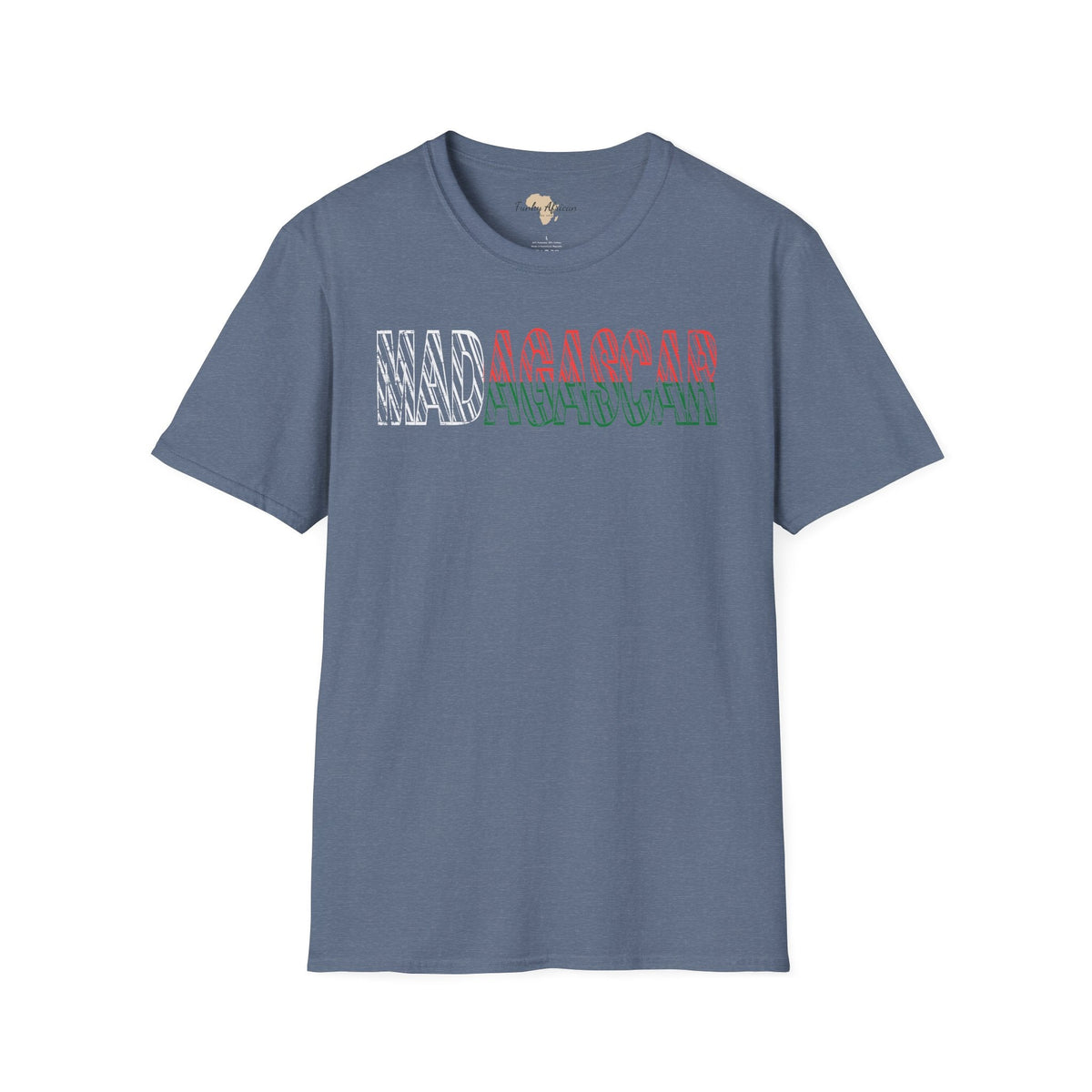 Madagascar text unisex softstyle tee Funky African