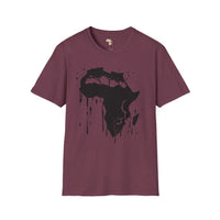 African map graffiti unisex softstyle tee