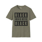 Black mixed with black unisex softstyle tee