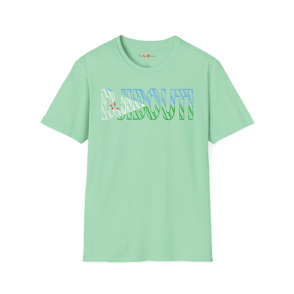 Djibouti text unisex softstyle tee Funky African