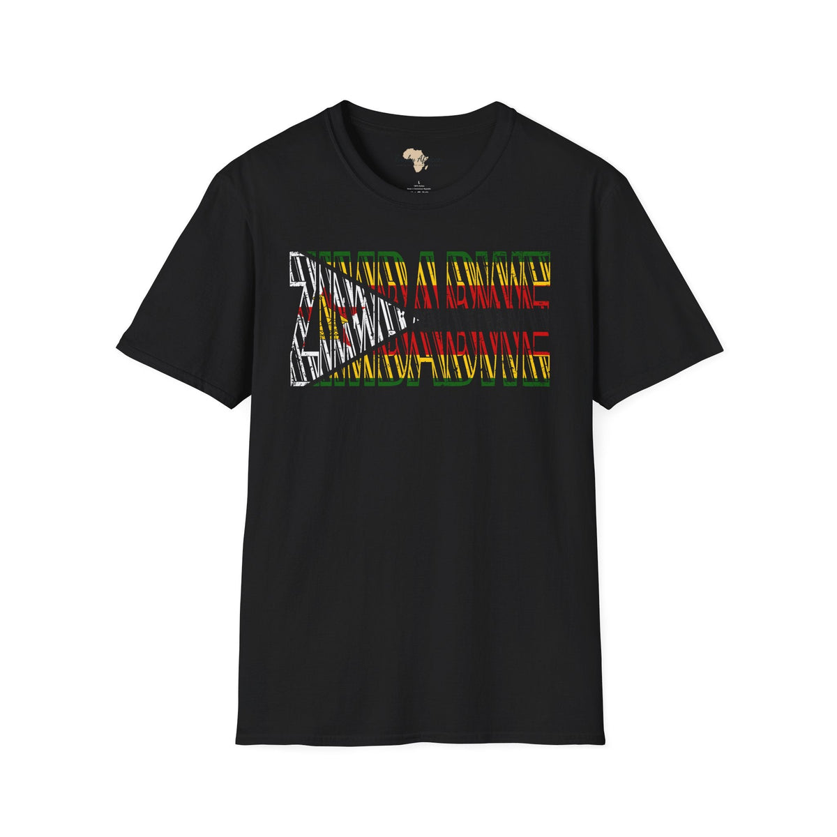 Zimbabwe text unisex softstyle tee Funky African