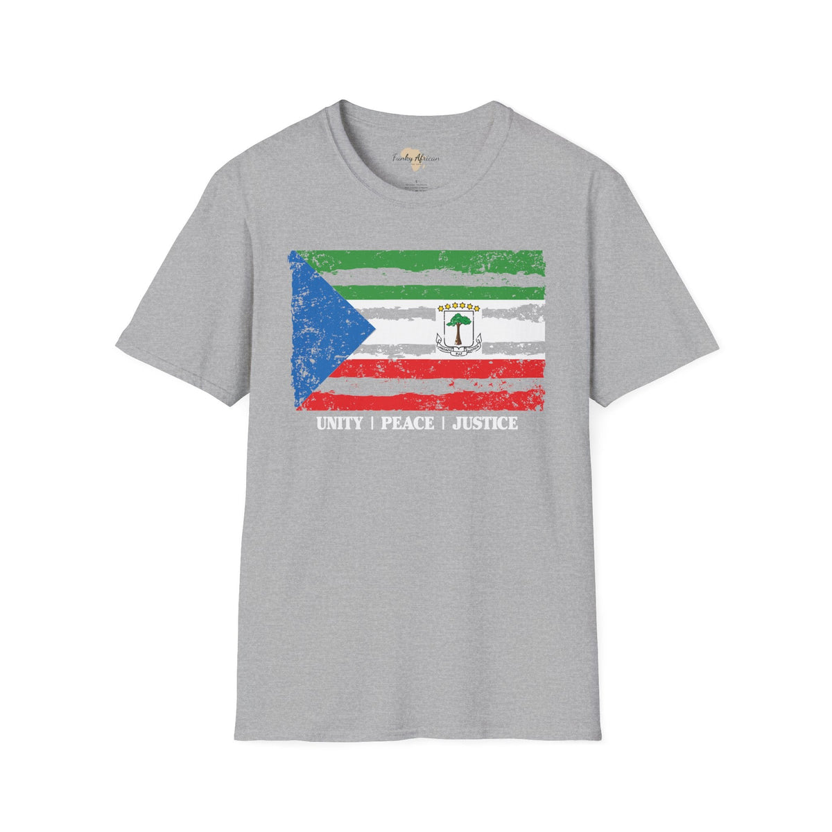 Equatorial Guinea strip unisex softstyle tee Funky African