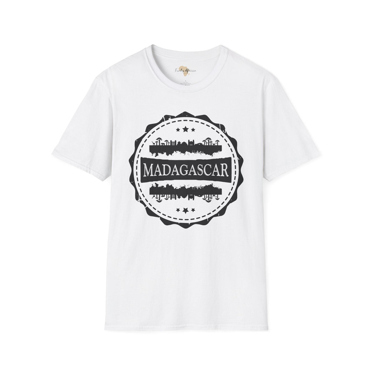 Madagascar Stamp unisex tee Funky African