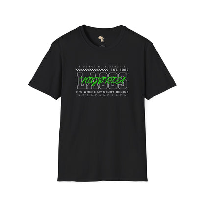 Lagos nigeria unisex softstyle tee