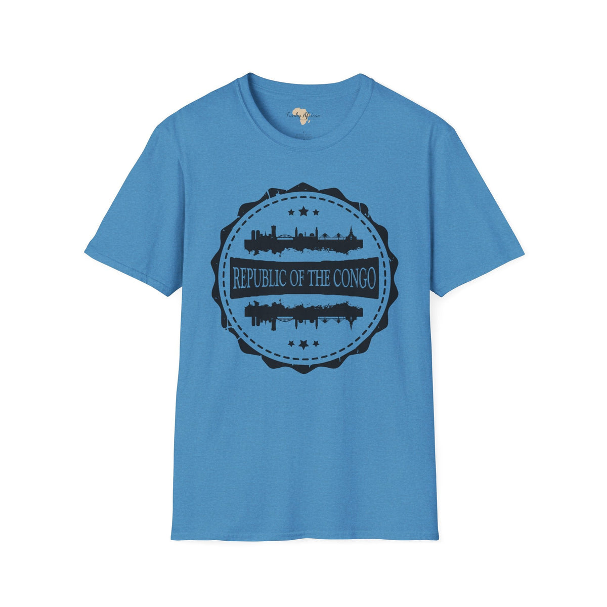 Republic of the Congo Stamp unisex tee Funky African