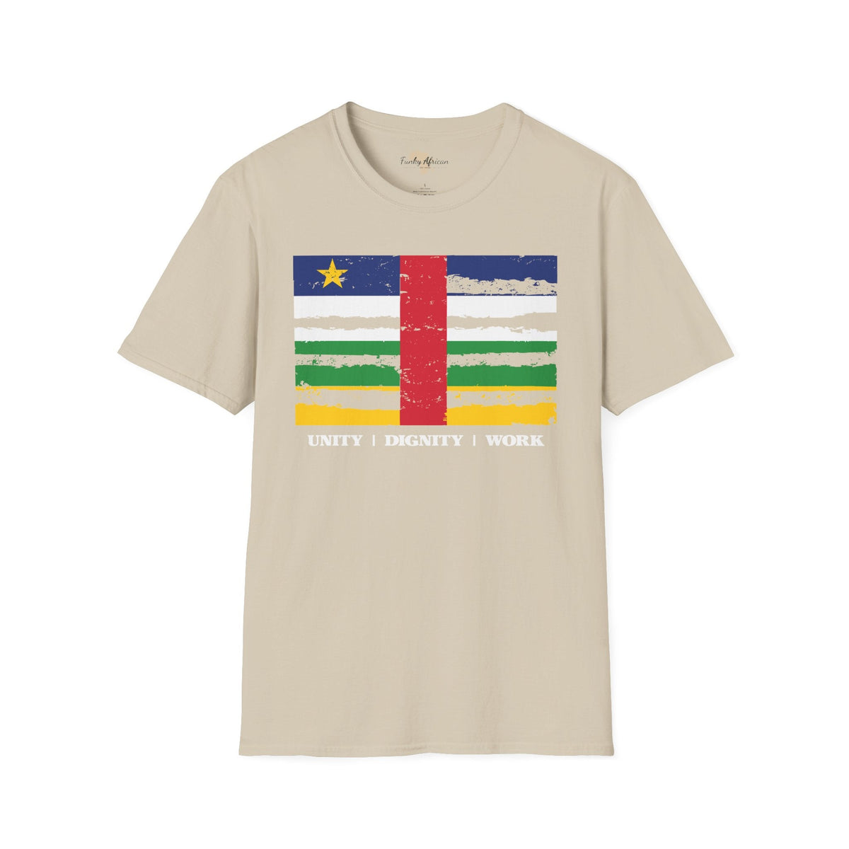Central African Republic strip unisex softstyle tee Funky African