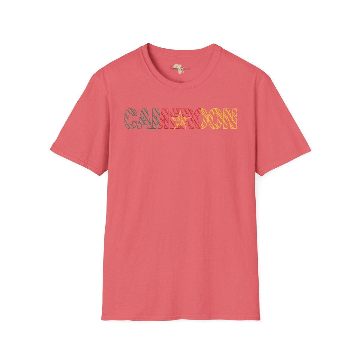 Cameroon text unisex softstyle tee Funky African