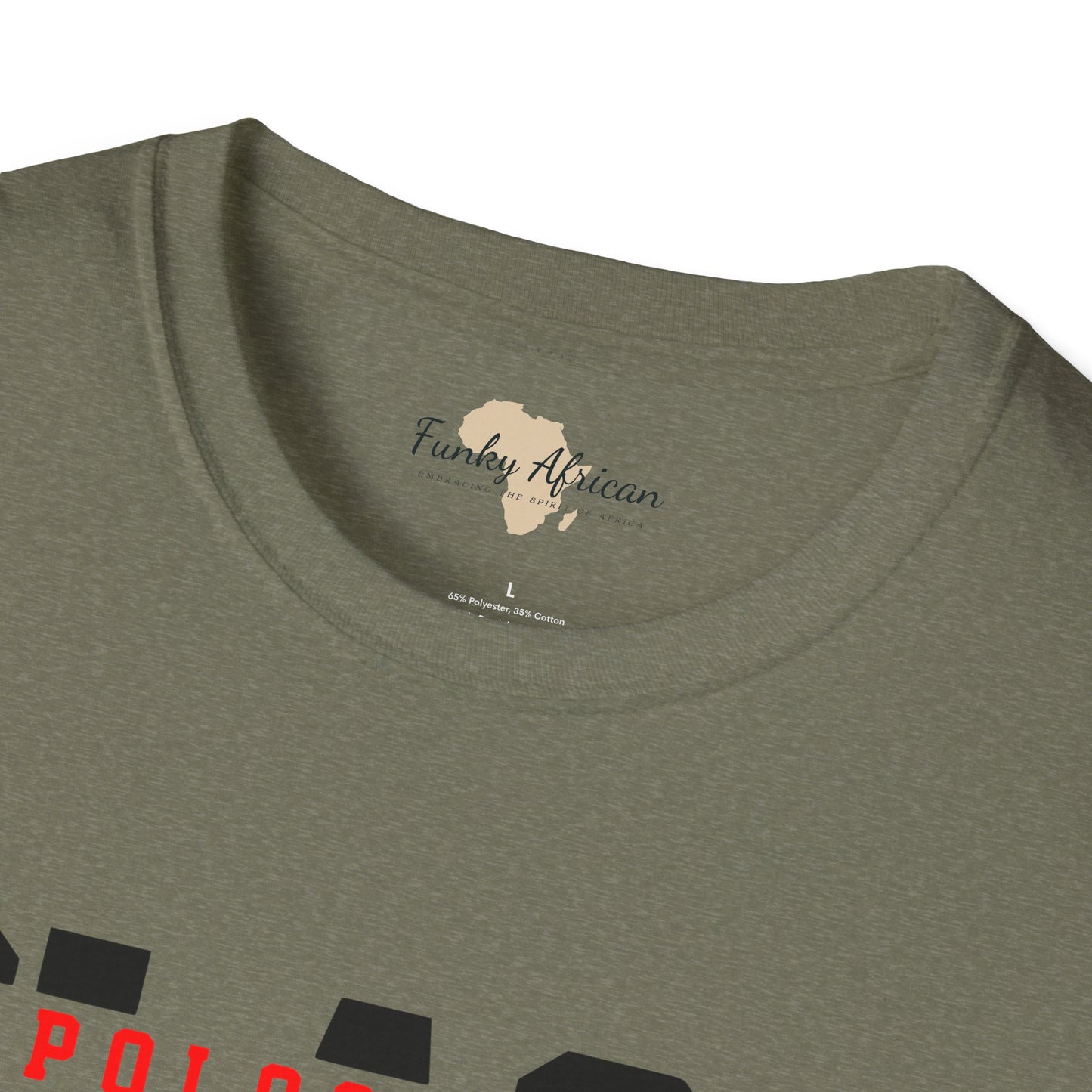 Unapologetically black unisex softstyle tee