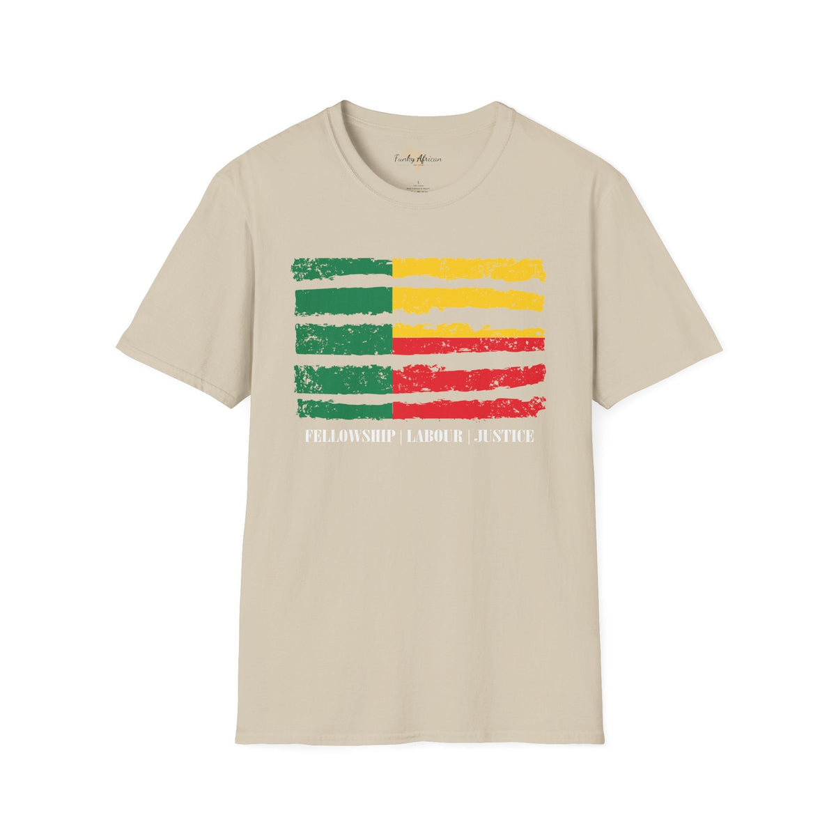 Benin strip unisex softstyle tee Funky African