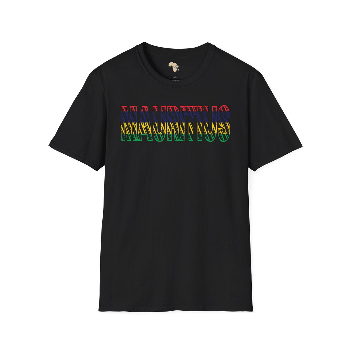 Mauritius text unisex softstyle tee Funky African