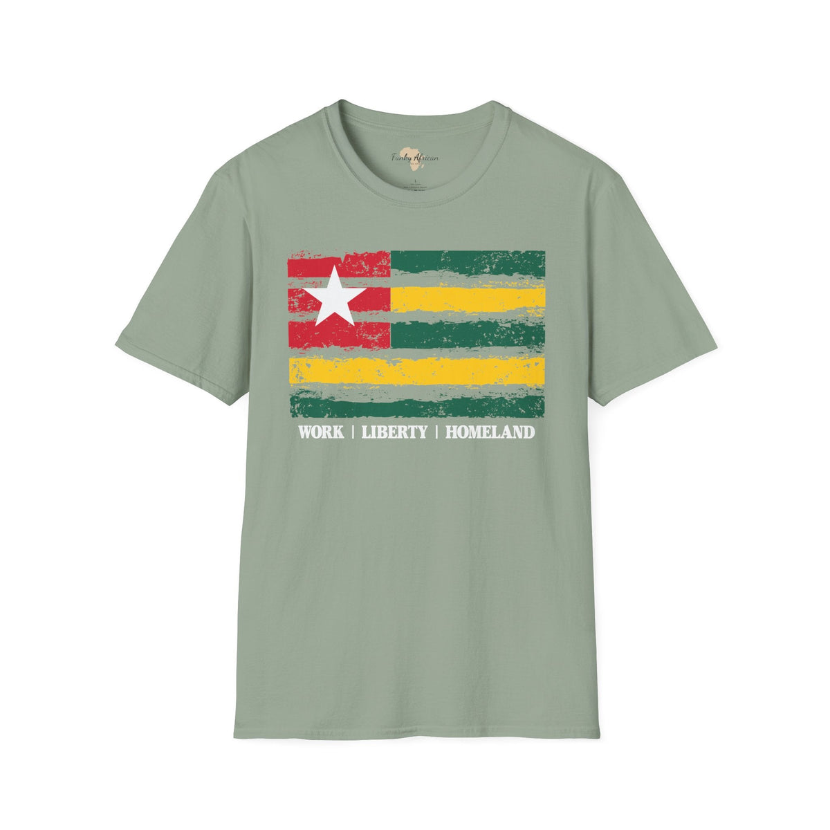 Togo strip unisex softstyle tee Funky African