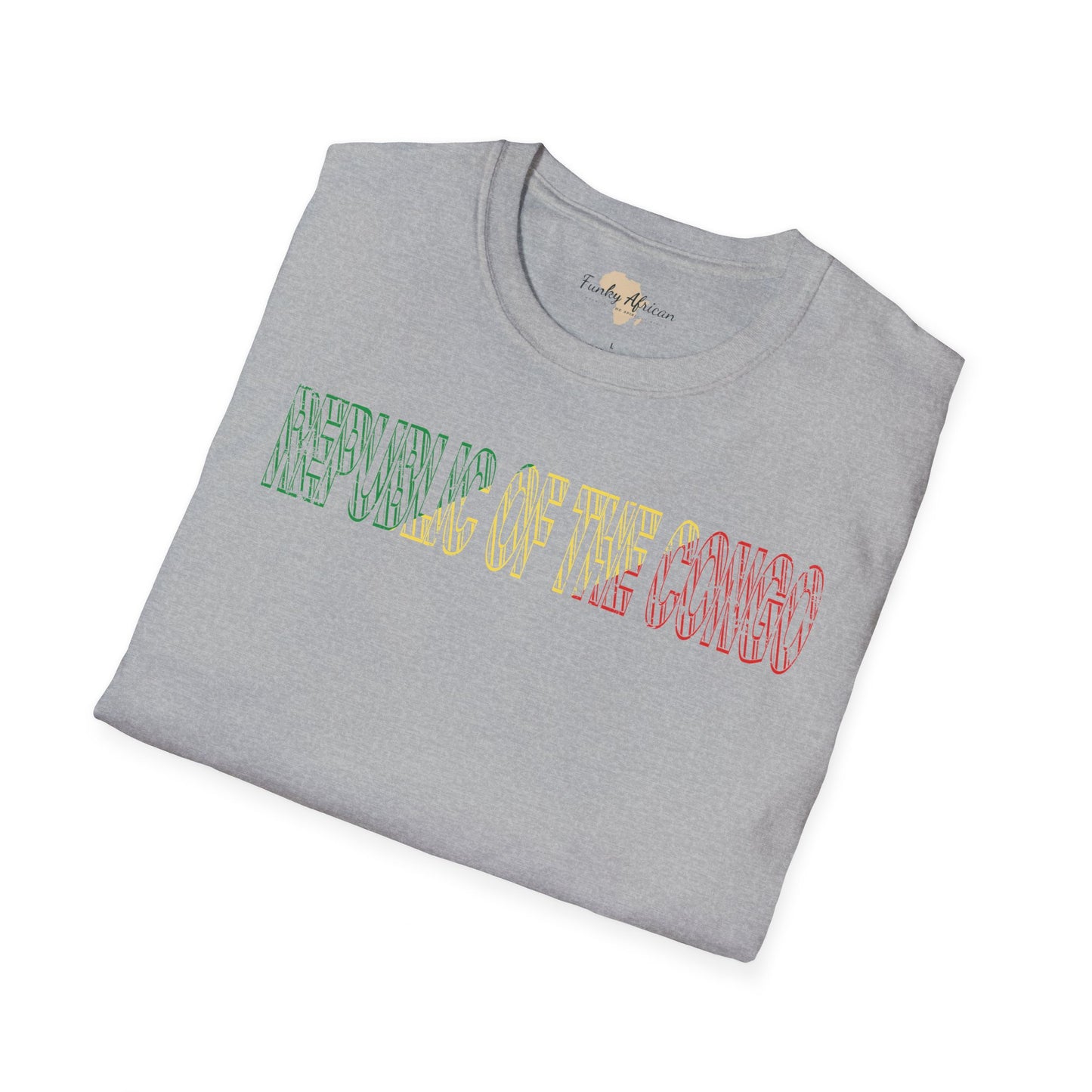 Republic of the Congo text unisex softstyle tee