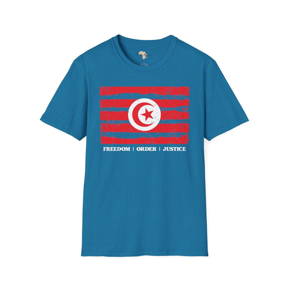 Tunisia strip unisex softstyle tee Funky African
