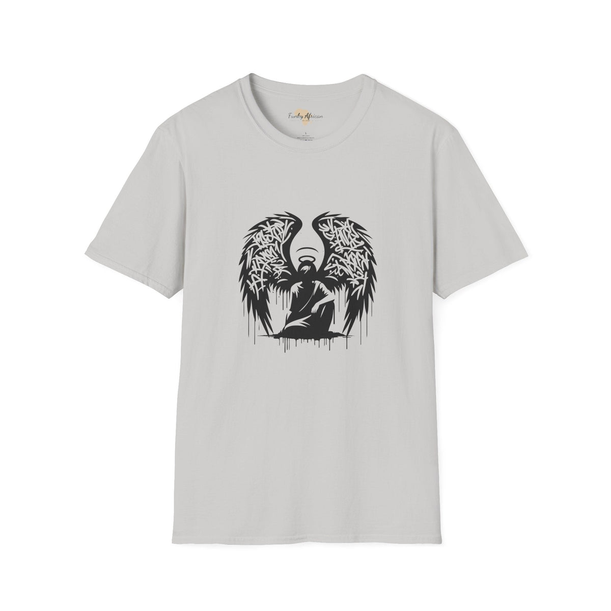 Angel graffiti unisex softstyle tee Funky African