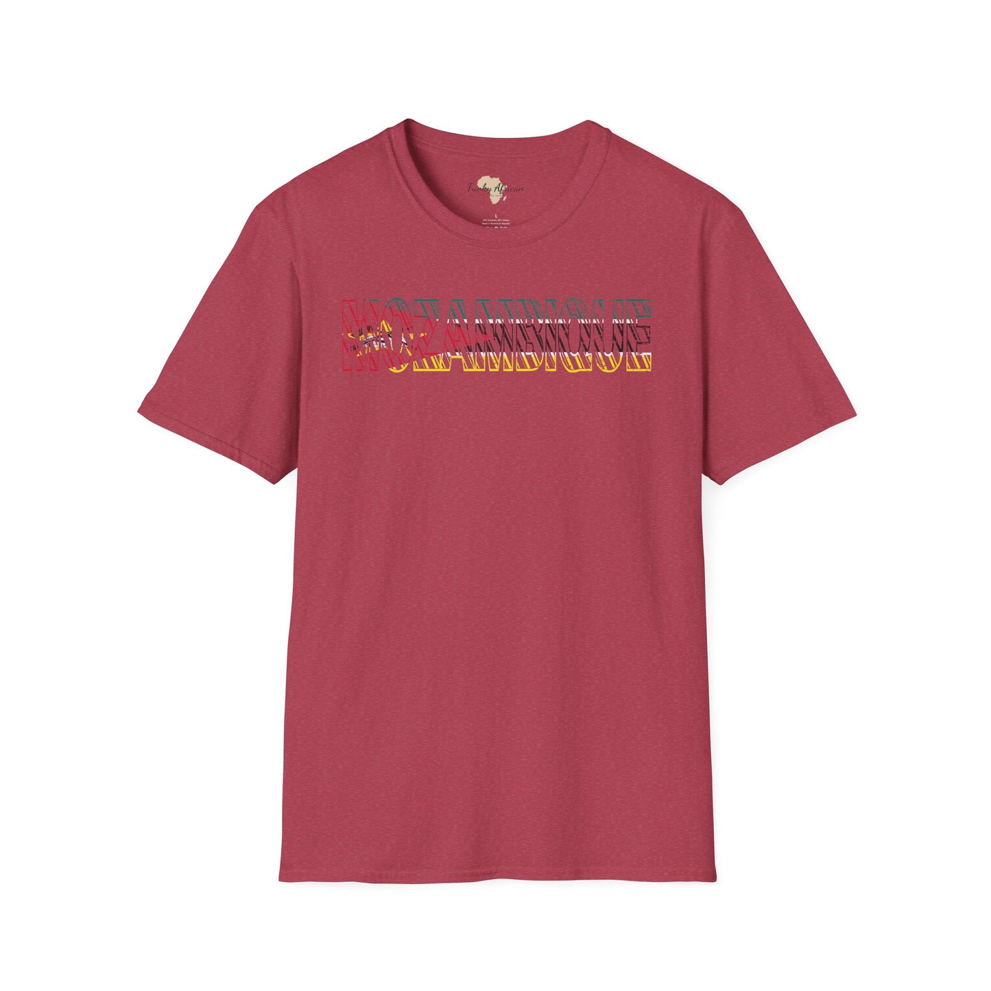 Mozambique text unisex softstyle tee