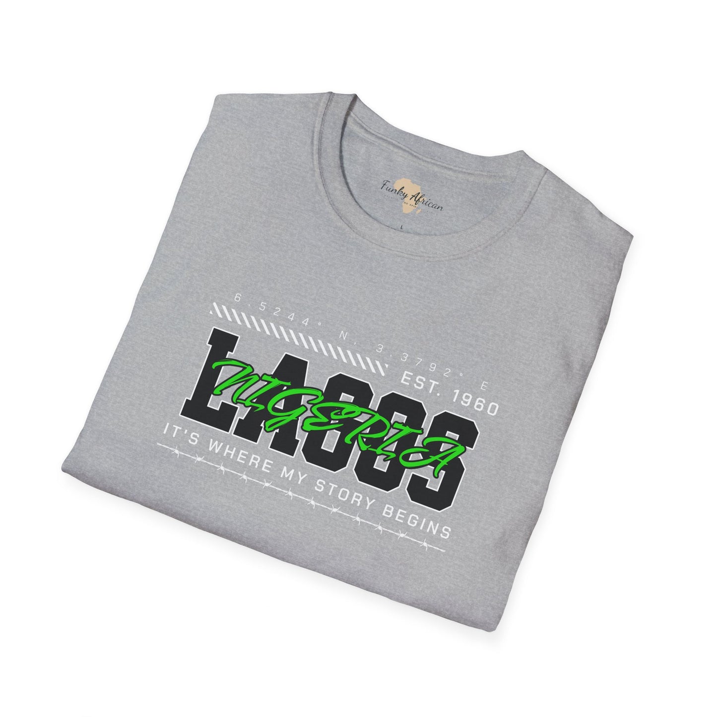 Lagos nigeria unisex softstyle tee