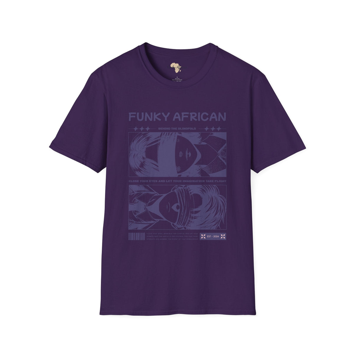 Behind the blindfold unisex softstyle tee Funky African