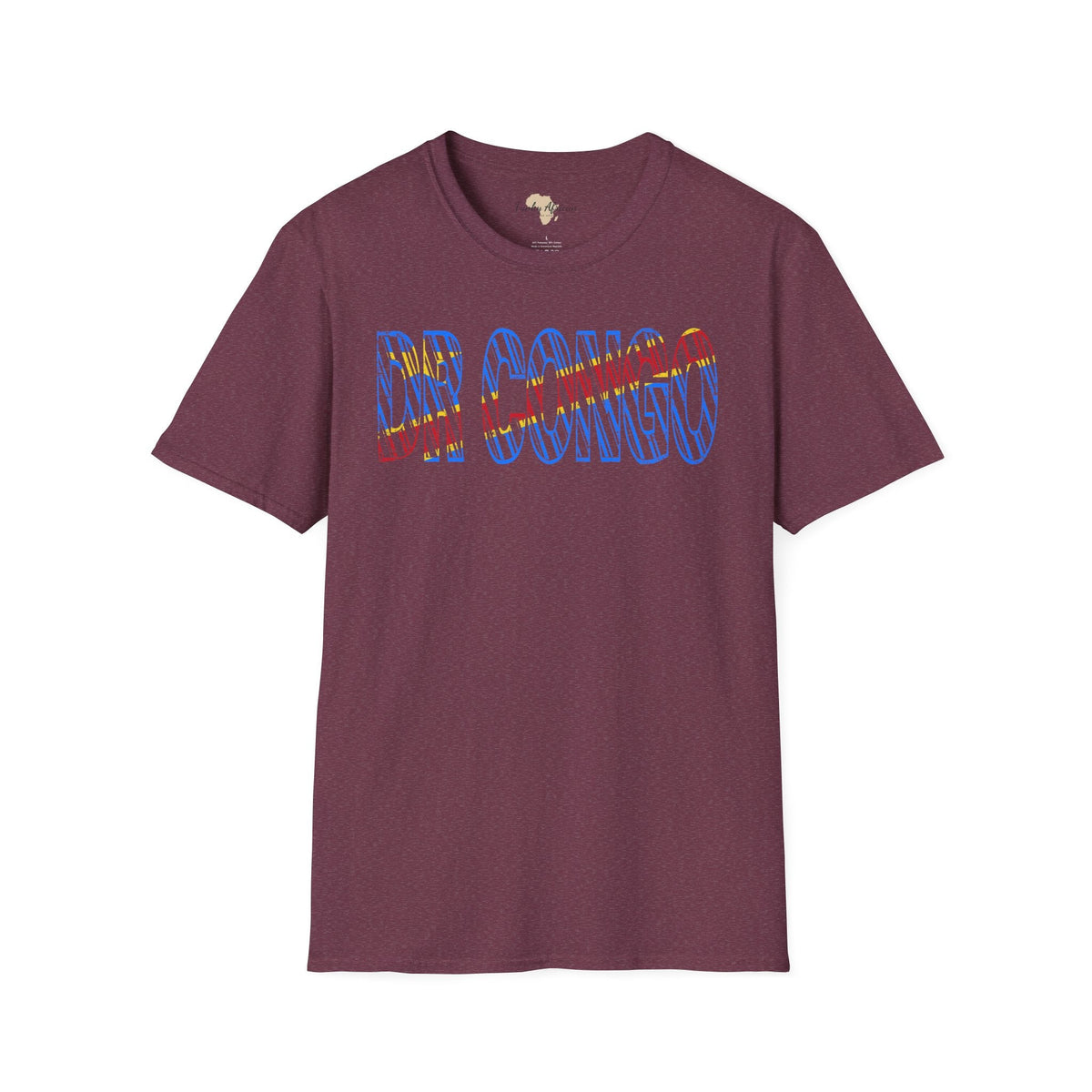 DR Congo text unisex softstyle tee Funky African