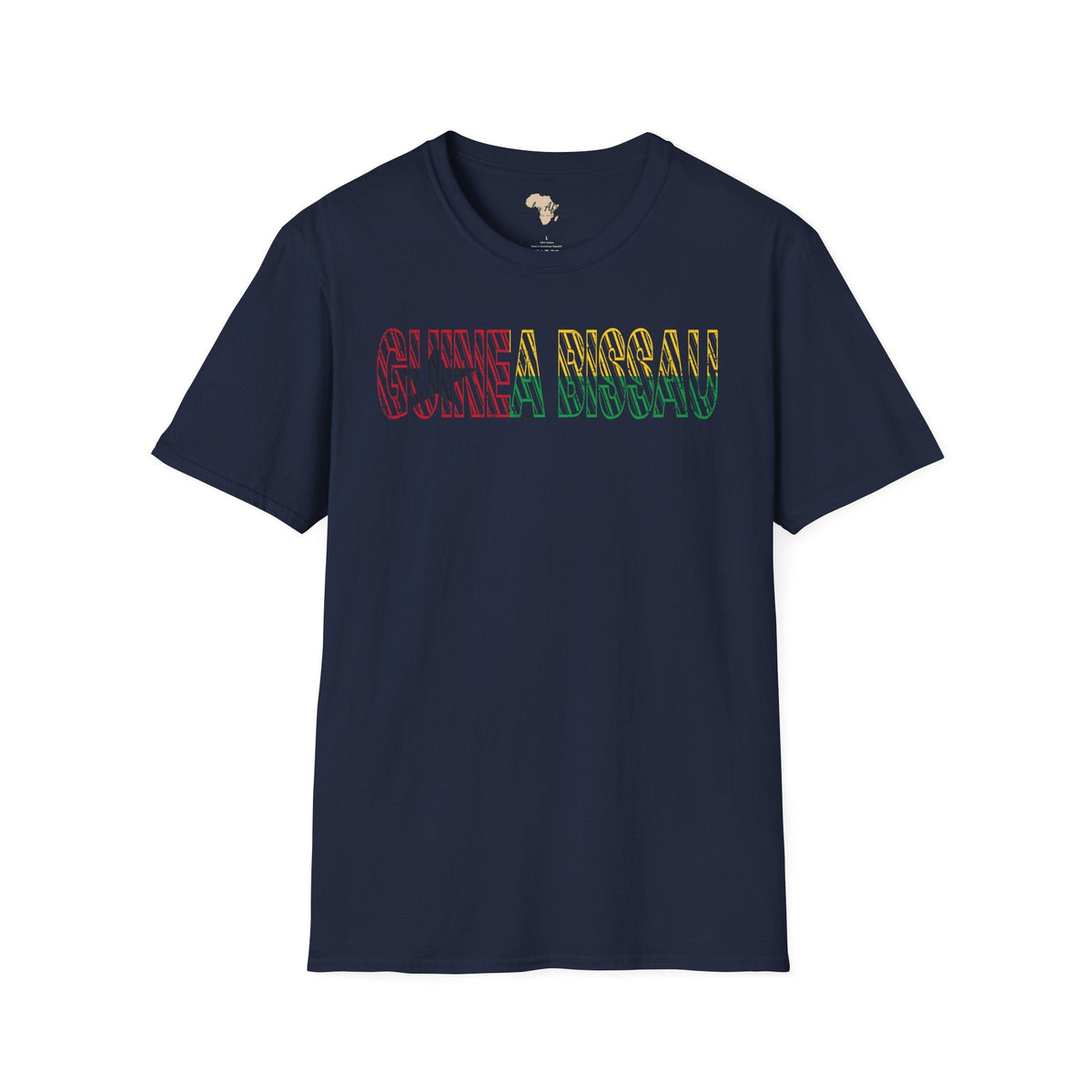 Guinea-Bissau text unisex softstyle tee Funky African