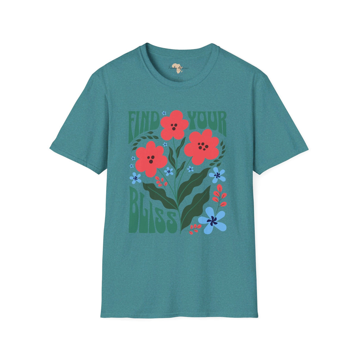 Find your bliss unisex softstyle tee Funky African