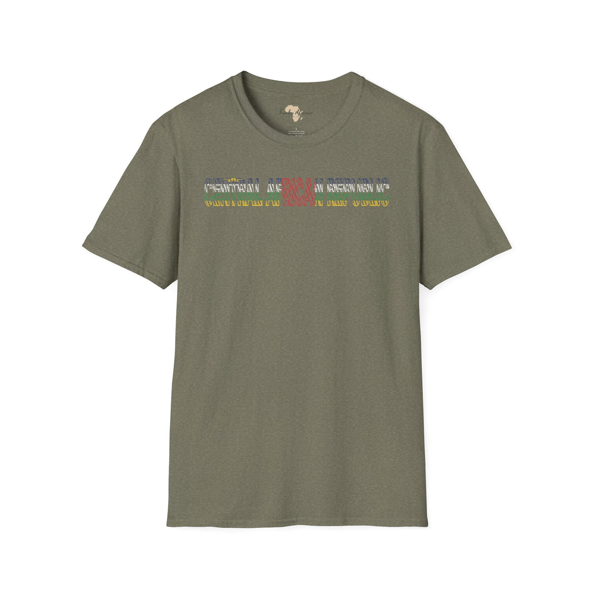 Central African Republic unisex softstyle tee Funky African