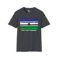 Lesotho strip unisex softstyle tee