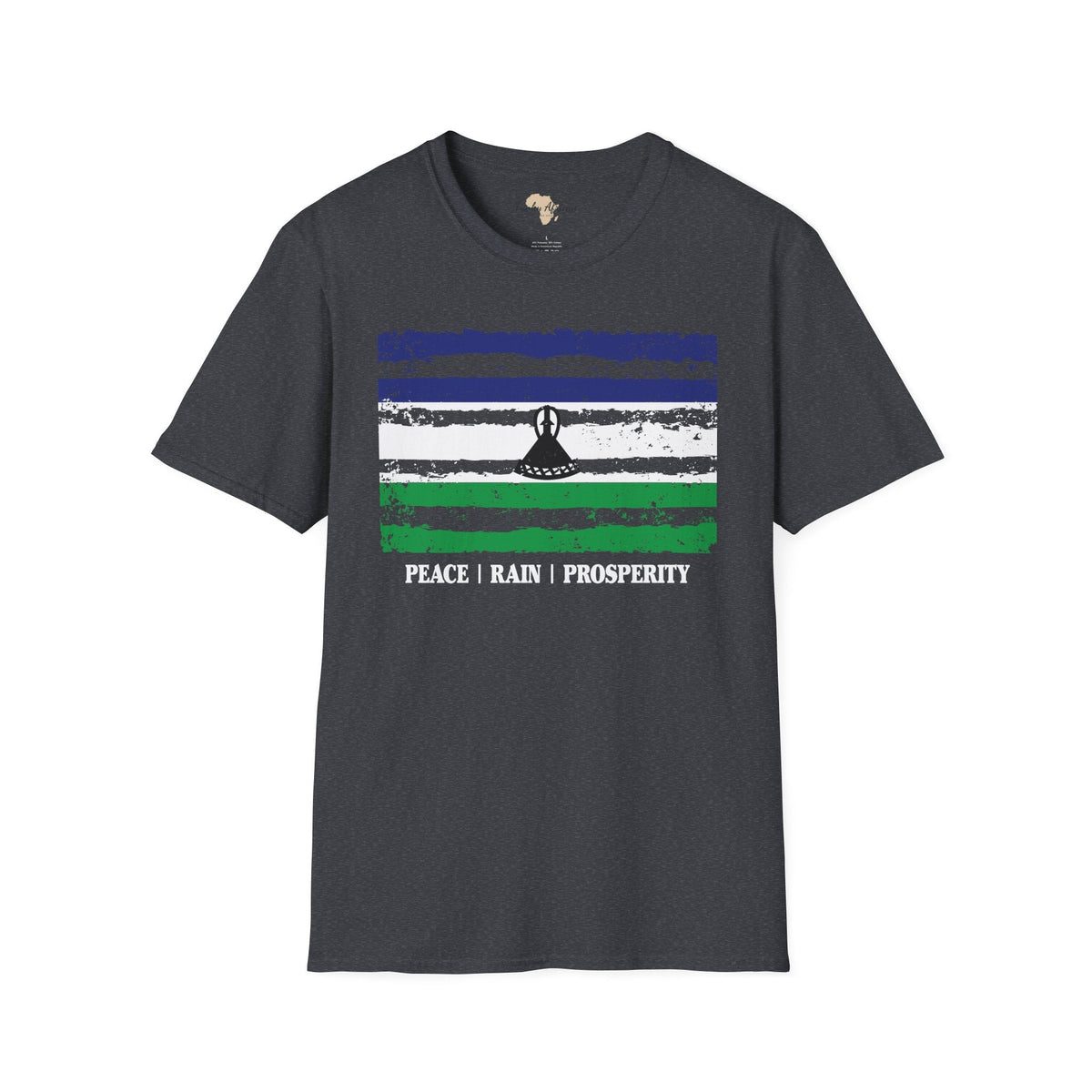 Lesotho strip unisex softstyle tee Funky African