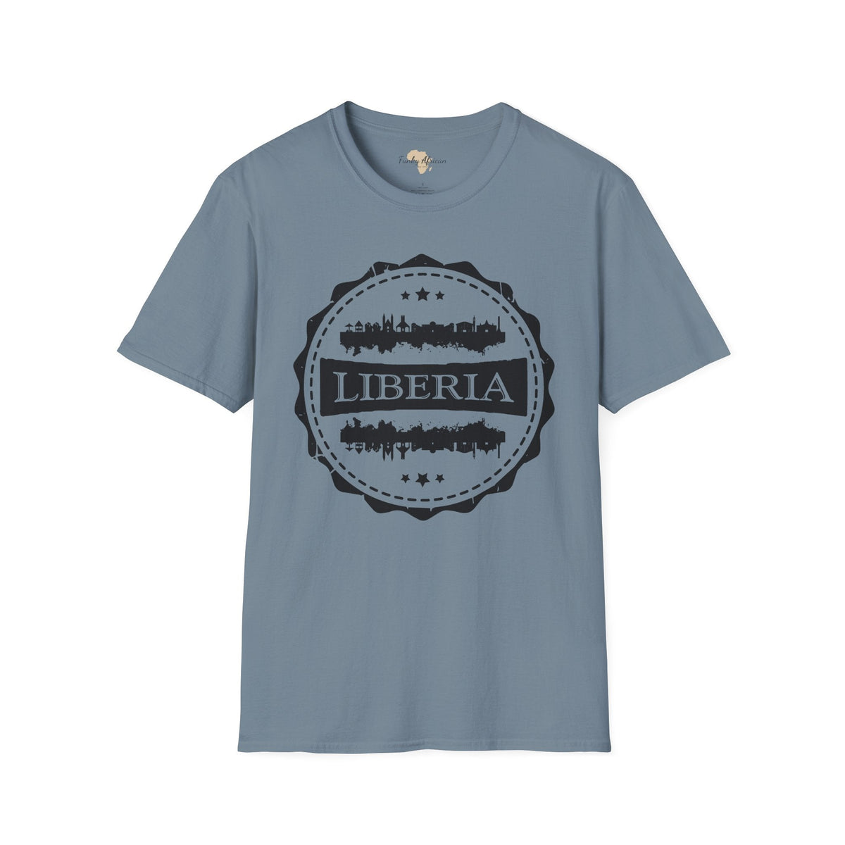 Liberia Stamp unisex tee Funky African