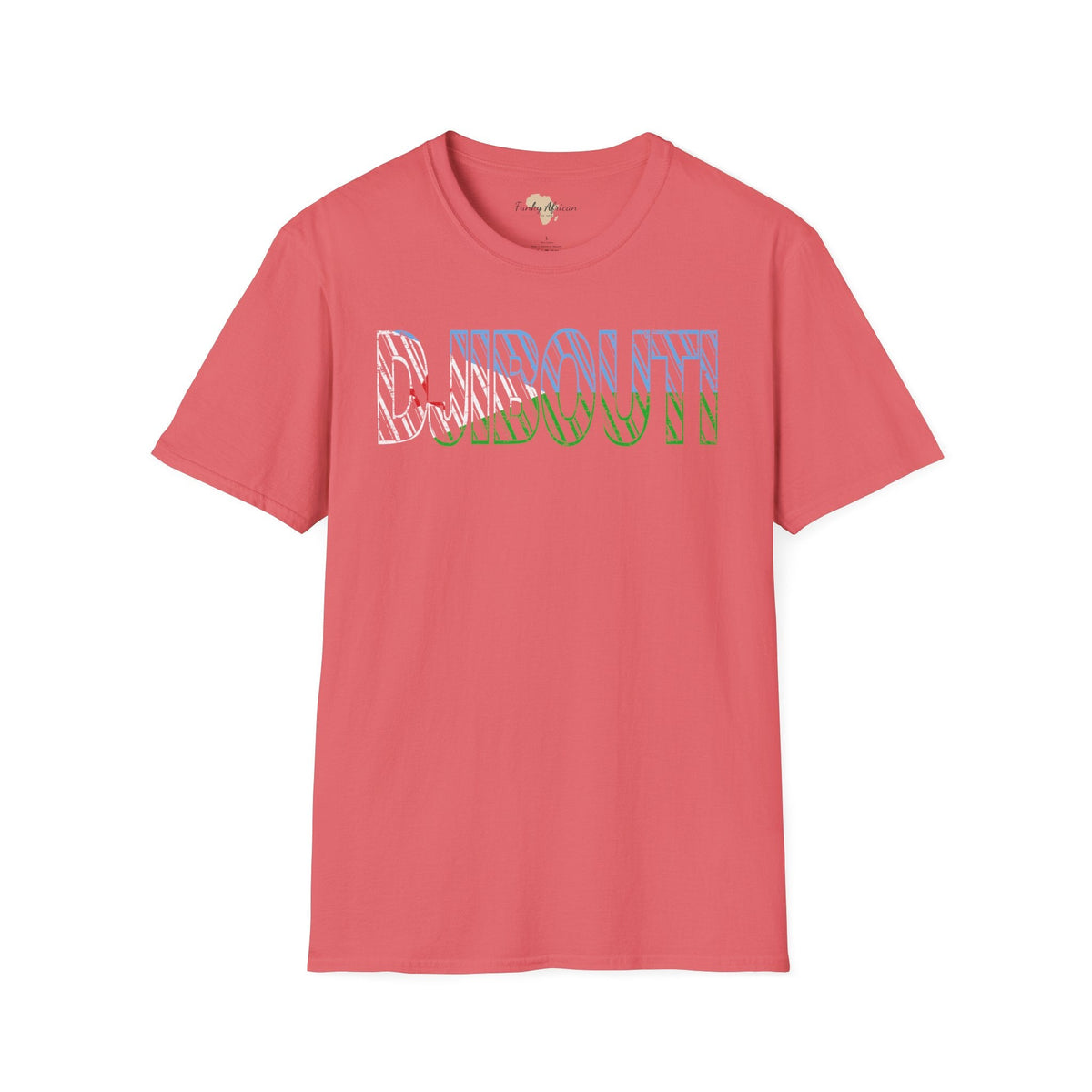 Djibouti text unisex softstyle tee Funky African