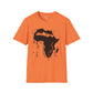 African map graffiti unisex softstyle tee