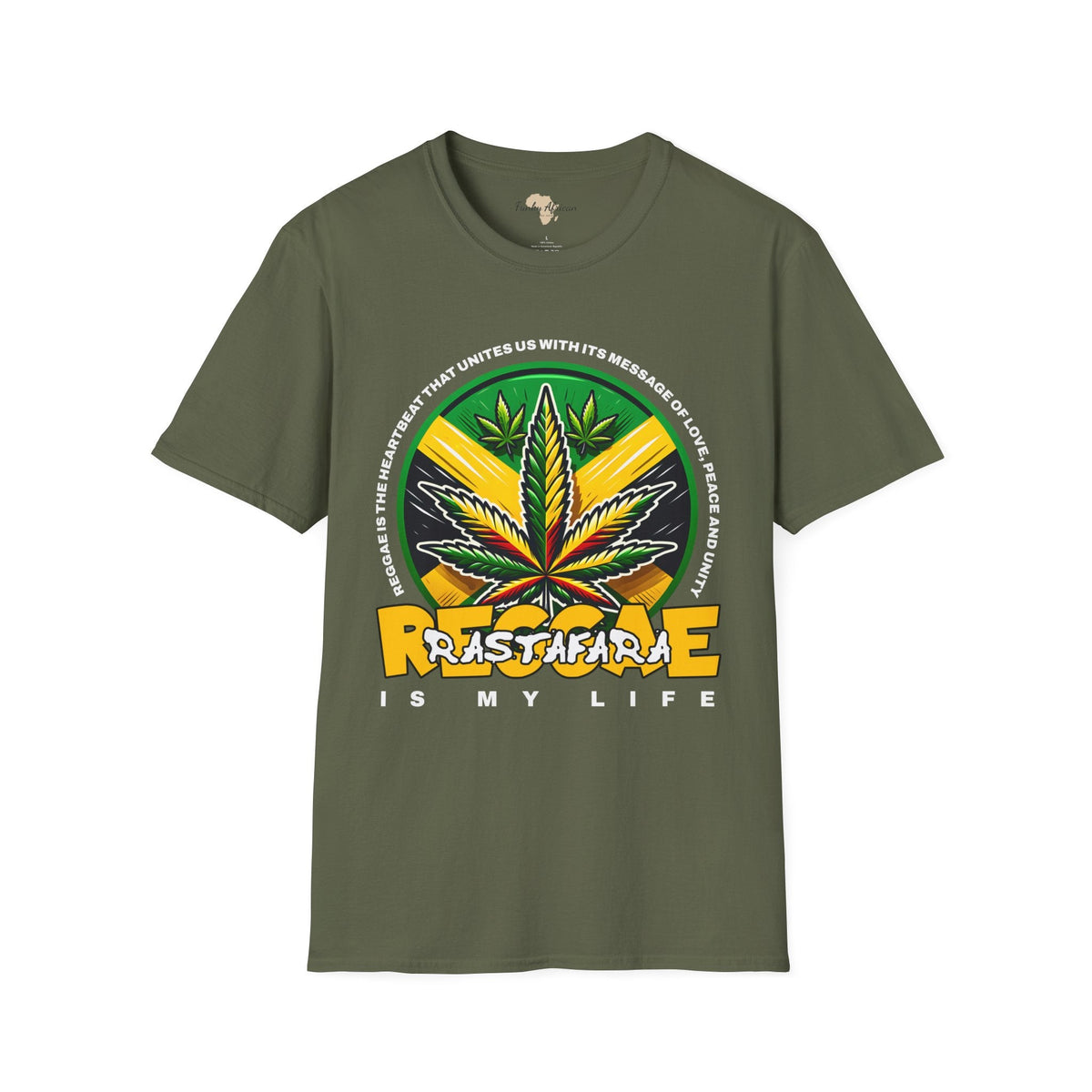 Reggae is my life  unisex tee Funky African