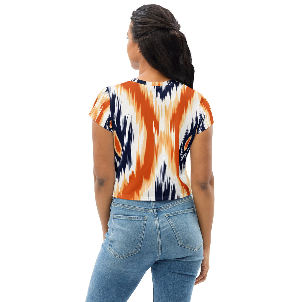 African Print Crop Tee Funky African