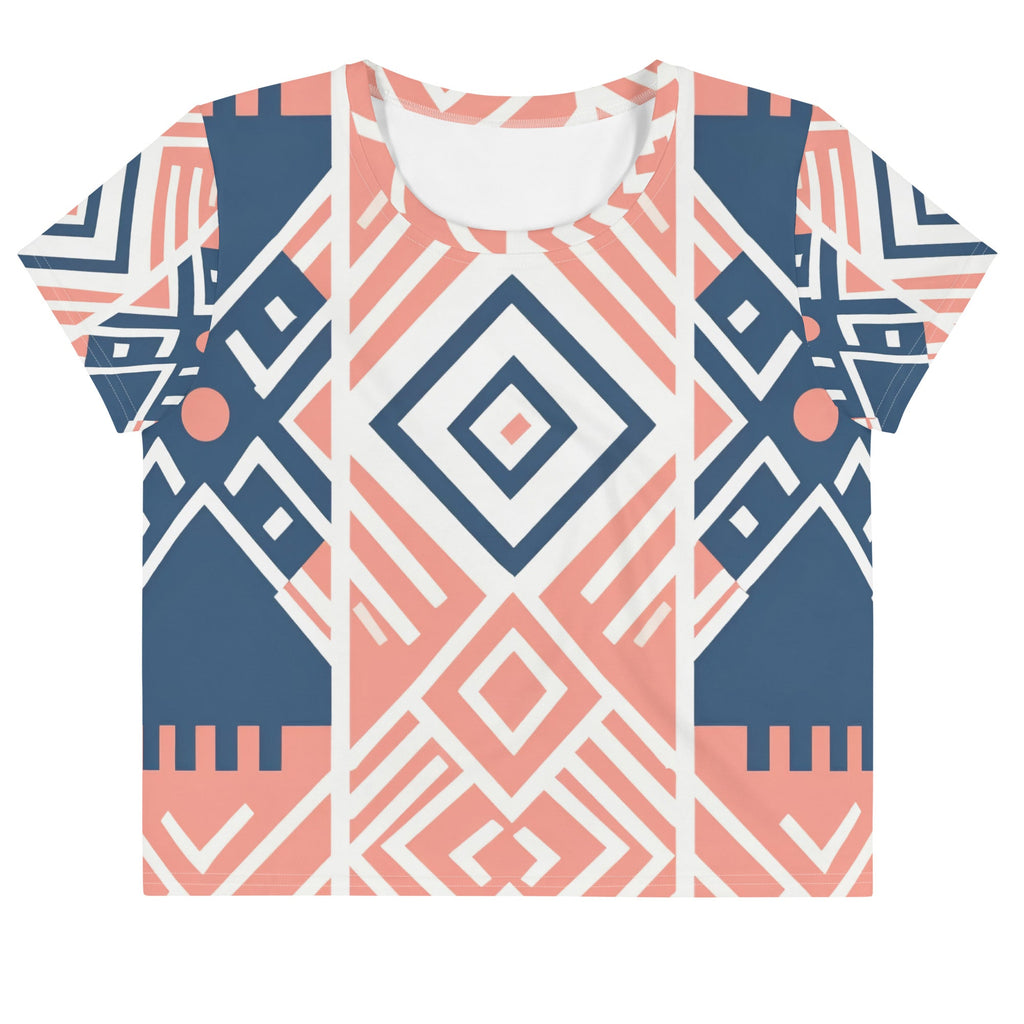 African Print Crop Tee Funky African