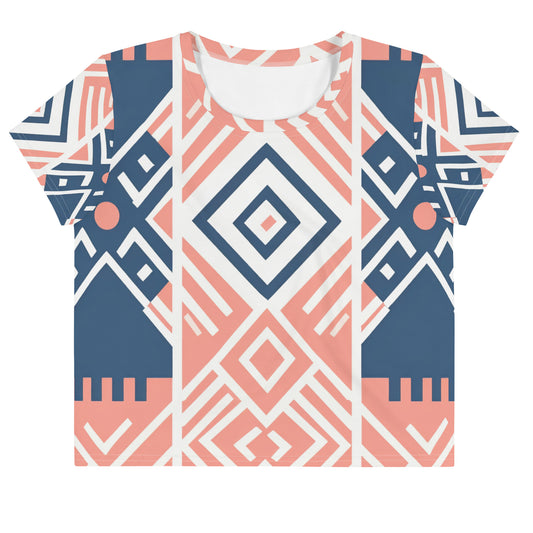 African Print Crop Tee