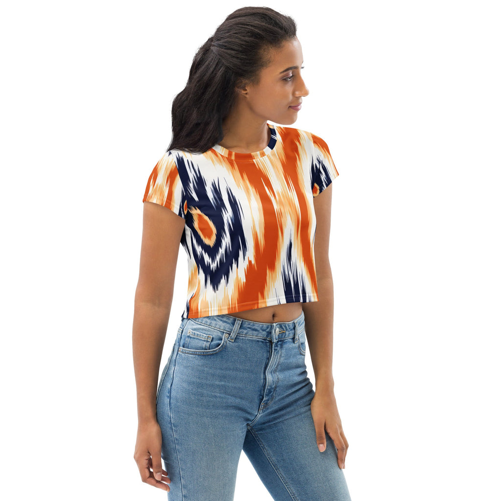 African Print Crop Tee Funky African