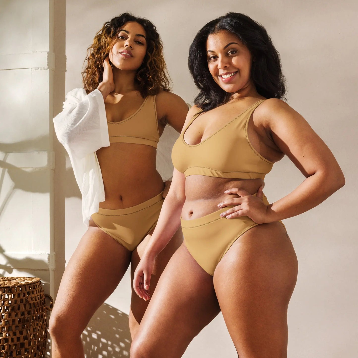African print high-waisted bikini Funky African
