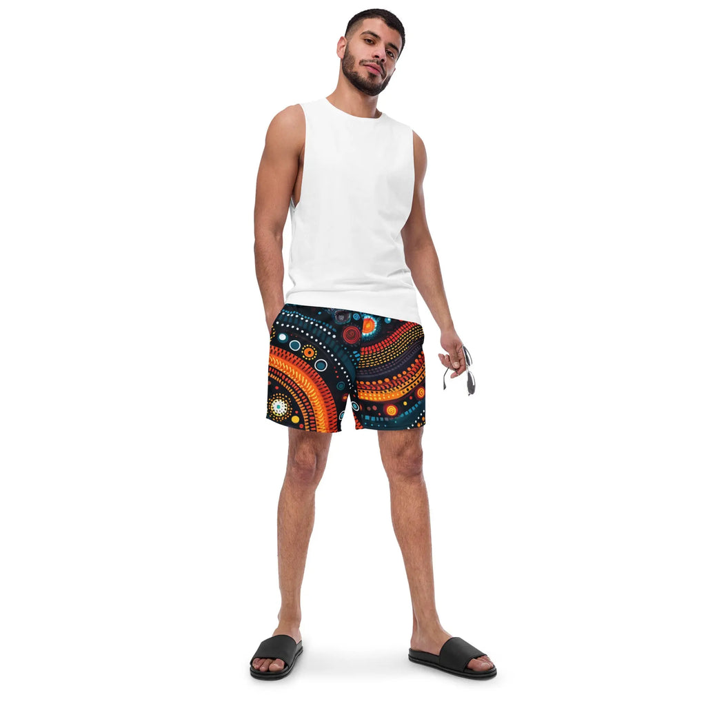 African print Men's swim trunks Funky African