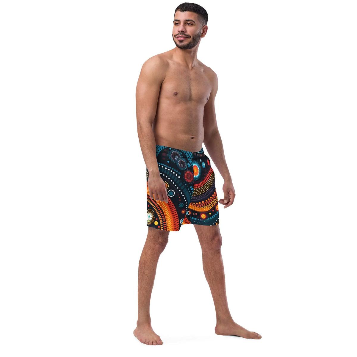 African print Men's swim trunks Funky African