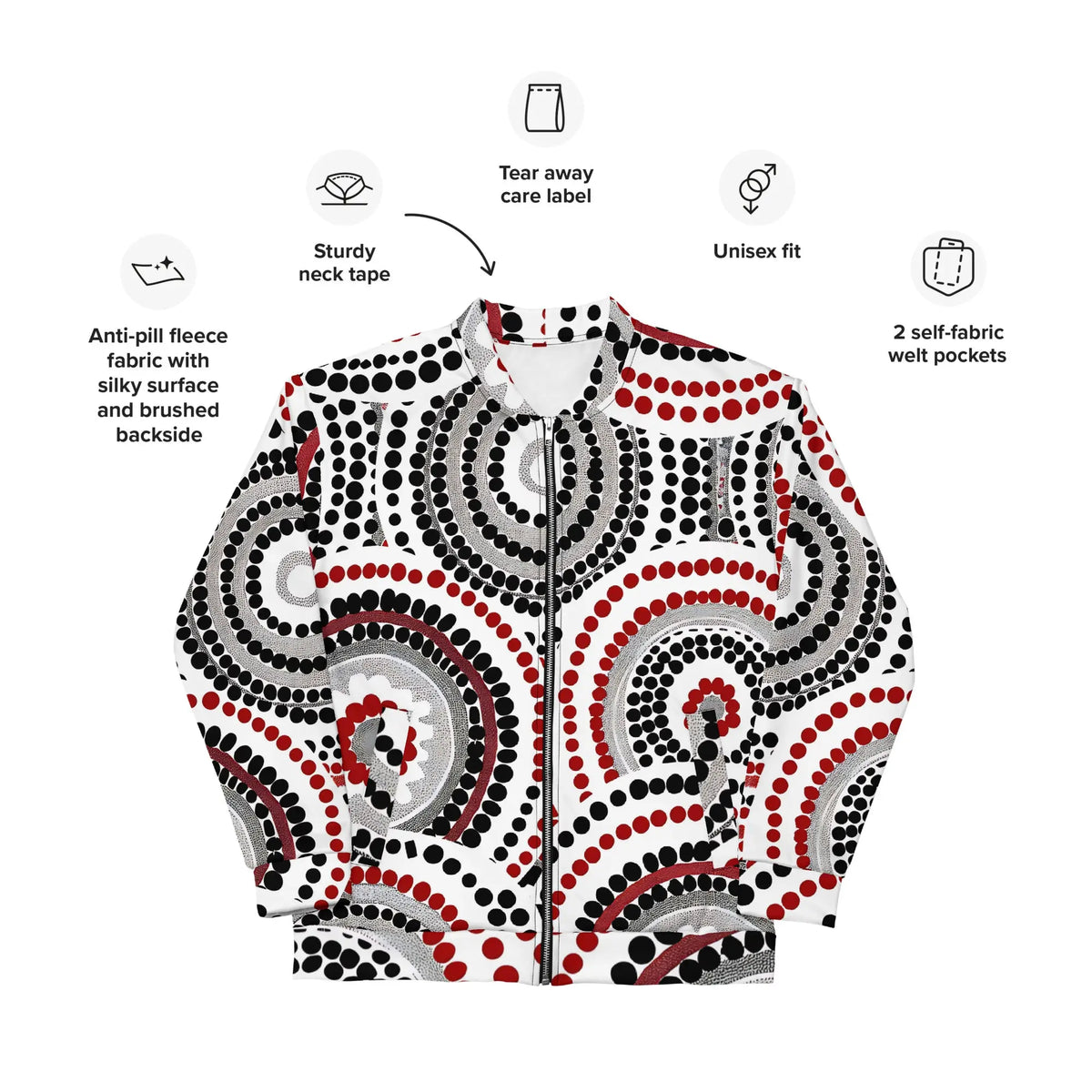 African print unisex bomber jacket Funky African