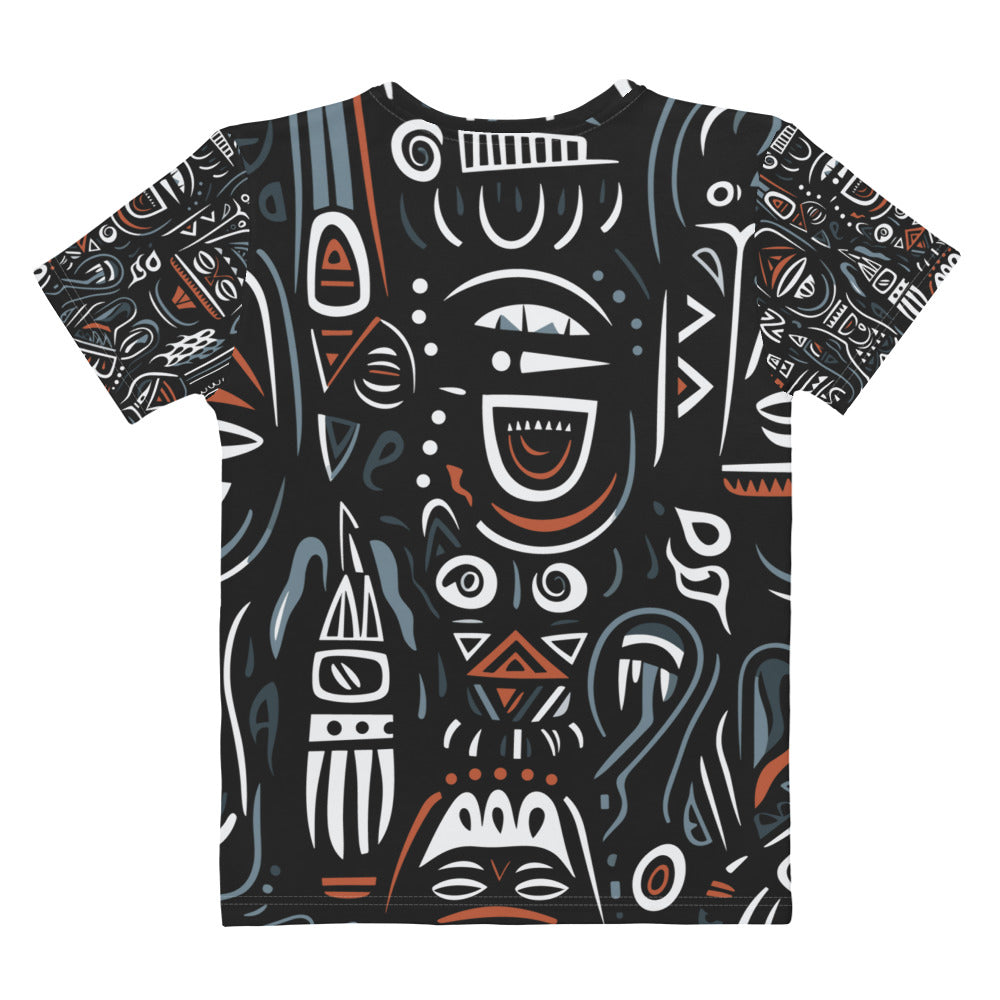 African Print Women's T-shirt Funky African