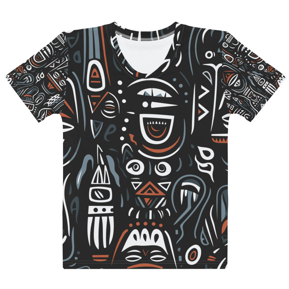 African Print Women's T-shirt Funky African