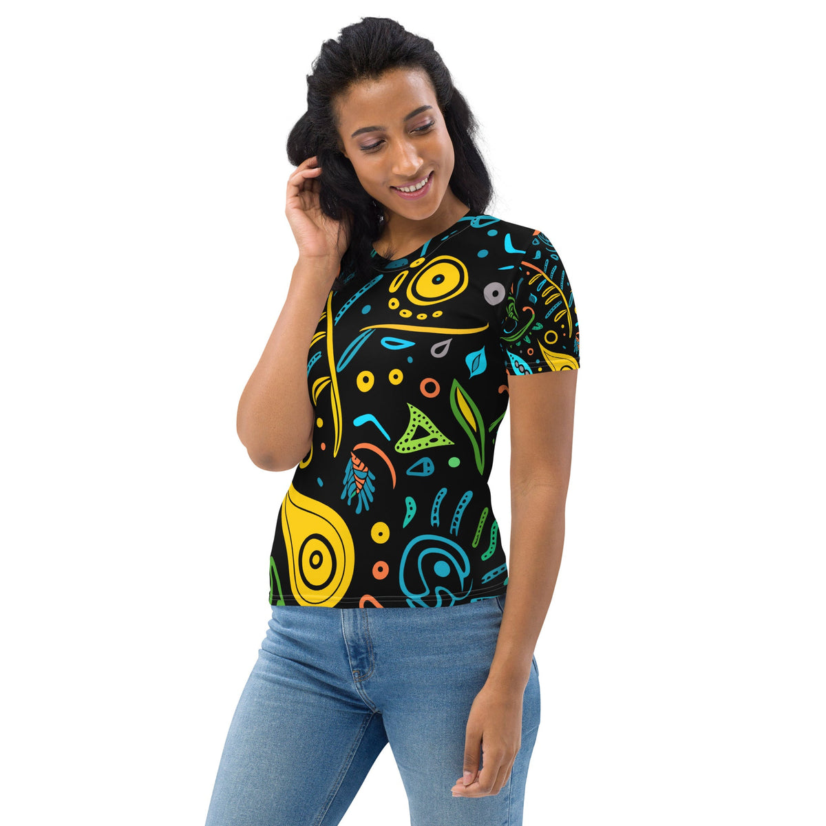 African Print Women's T-shirt Funky African