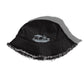 Distressed denim bucket hat