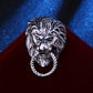 Vintage African Prairie Lion King Brooch Men's Suit Ornament