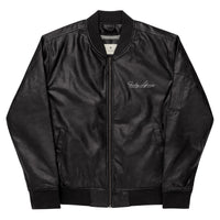 Funky African Leather Bomber Jacket