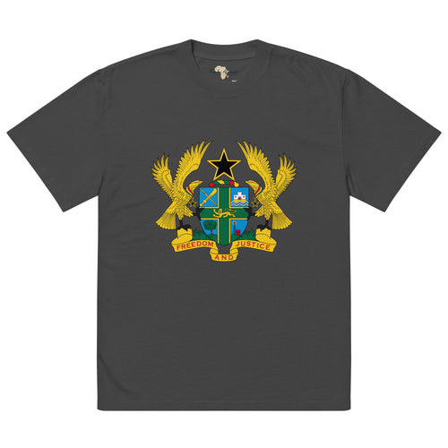 Ghana Emblem Oversized faded t-shirt Funky African